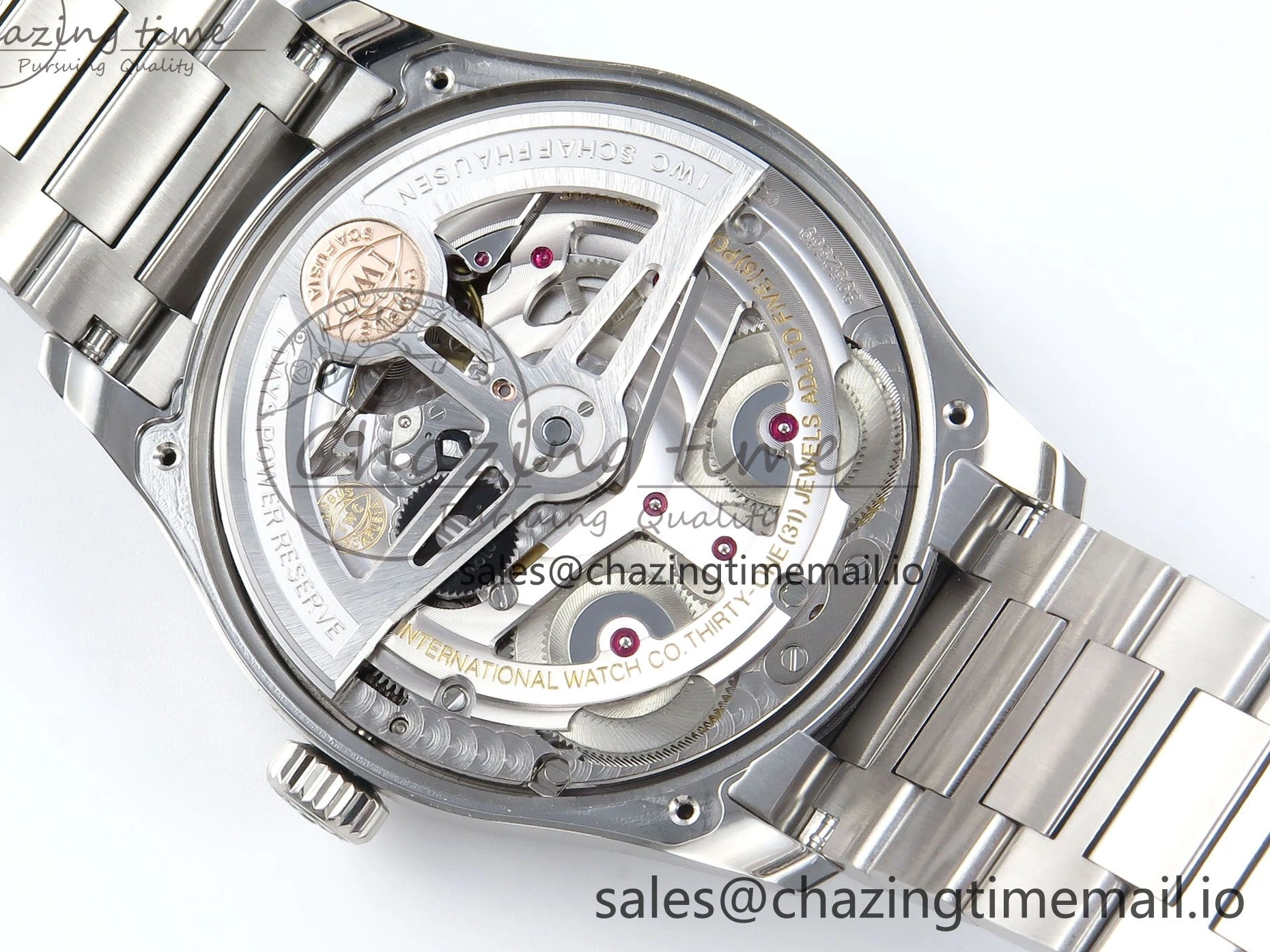 MIROTIME 0112 Portugieser Auto IWC0562C APSF 1:1 Best Edition White Blue Dial on SS Bracelet A EasyCare 6992